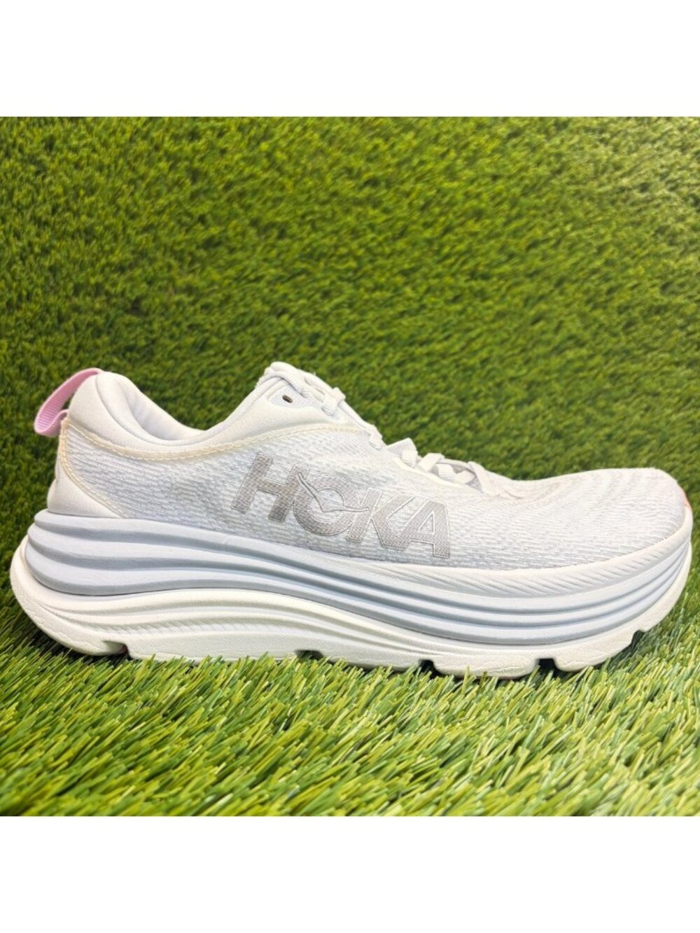 Hoka One One Gaviota 5 Womens Size 10 Blue White Athletic Running Shoes Sneakers
